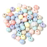 Perles acryliques lustres, Acrylique, Rond, poli, DIY & normes différentes pour le choix, plus de couleurs à choisir, 8-10mm Vendu par sac