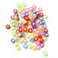 Schmelz Acryl Perlen, flache Runde, DIY, keine, 4x7mm, 100PCs/Tasche, verkauft von Tasche