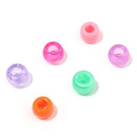 Perles en plastique de mode, Plat rond, DIY, plus de couleurs à choisir Environ 4mm Vendu par sac