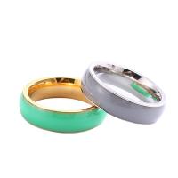 Titanium Steel Finger Ring, plated, Unisex & enamel 