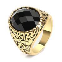 Resin Zinc Alloy Finger Ring, with Resin, plated, fashion jewelry & for man 