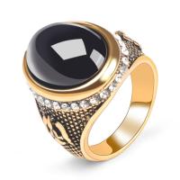 Resin Zinc Alloy Finger Ring, with Resin, plated, fashion jewelry & Unisex & with rhinestone 22mm 