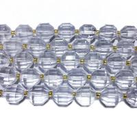 Natural Clear Quartz Beads, with Seedbead, Lantern, DIY & faceted Approx 15.35 Inch 