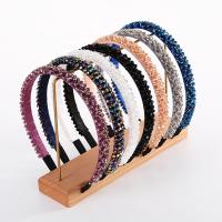 Hair Bands, Velveteen, with Glass Rhinestone, fashion jewelry & for woman 20mm 