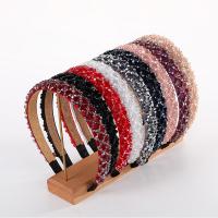 Hair Bands, Velveteen, with Crystal, fashion jewelry & for woman 20mm 