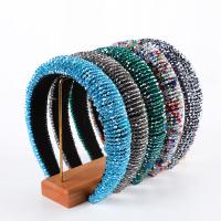 Hair Bands, Cloth, with Sponge & Crystal, fashion jewelry & for woman 