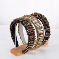 Hair Bands, Cloth, with Crystal, fashion jewelry & for woman 