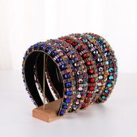 Hair Bands, Cloth, with Sponge, fashion jewelry & for woman & with rhinestone 