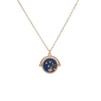 Enamel Zinc Alloy Necklace, with 9cm extender chain, 12 Signs of the Zodiac, gold color plated, fashion jewelry 25mm cm 