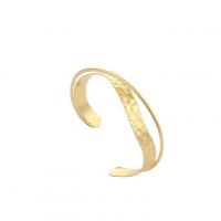 Iron Cuff Bangle, Donut, gold color plated, fashion jewelry & for woman, golden, Inner Approx 68mm 
