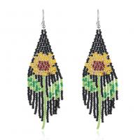 Glass Seed Beads Earring, Seedbead, fashion jewelry & for woman, multi-colored 