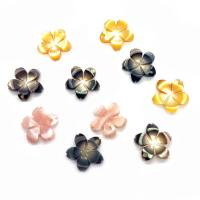 Pendentifs de coquillage naturel, fleur, différents matériaux pour le choix & unisexe, plus de couleurs à choisir, 10mm, Vendu par PC