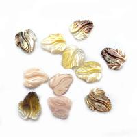 Seashell Beads, Natural Seashell, Leaf, Carved, DIY 