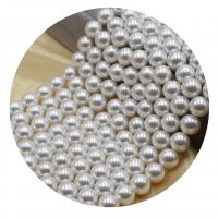 Round Cultured Freshwater Pearl Beads, Shell Pearl, DIY white Approx 14.96 Inch 