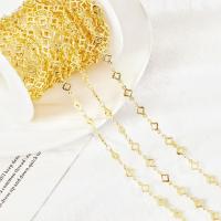 Бар латунь цепь, Латунь, плакирован золотом, DIY & разные стили для выбора, золотой, 1м/Золотник, продается Золотник