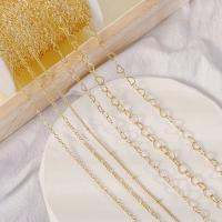 Brass Beading Chains, gold color plated, DIY golden 