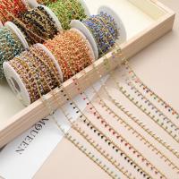 Brass Beading Chains, gold color plated, DIY & enamel 