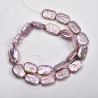 Keshi Cultured Freshwater Pearl Beads, Square, DIY, purple Approx 