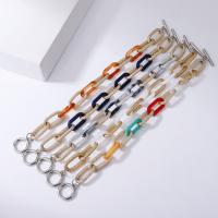 Bracelets en aluminium, avec Acrylique, bijoux de mode & pour femme, plus de couleurs à choisir Environ 8.07 pouce, Vendu par PC