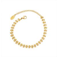 Titanium Steel Chain Necklace, with 5cm extender chain, 18K gold plated, fashion jewelry & for woman 4-6mm cm 