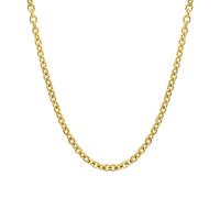 Titanium Steel Chain Necklace, with 5cm extender chain, 18K gold plated, fashion jewelry & for woman cm 