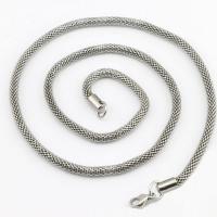 Halskette, 304 Edelstahl Kette, verschiedene Größen vorhanden & Maschen-Kette, originale Farbe, Länge:ca. 19.6 ZollInch, verkauft von PC