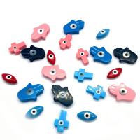Gefärbte Muschelperlen, Muschel, DIY & böser Blick- Muster & verschiedene Stile für Wahl, keine, verkauft von PC