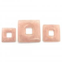 Pendentifs quartz naturel, quartz rose, Carré, DIY & normes différentes pour le choix, plus de couleurs à choisir, Vendu par PC