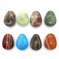 Gemstone ювелирные изделия Кулон, Полудрагоценный камень, Овальная форма, случайным образом отправлено & DIY, разноцветный продается PC