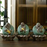 Tea Pet Decoration, porcelaine, fait à la main, pour la maison et le bureau & styles différents pour le choix Vendu par PC