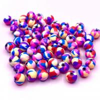 Round Polymer Clay Beads, patchwork & DIY mixed colors, 6/8/10mm 