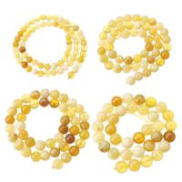 Yellow Opal Beads, Round, DIY yellow Approx 16 Inch 