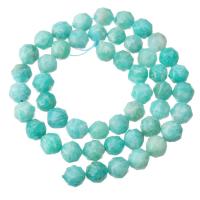 Amazonite Beads, ​Amazonite​, Round, DIY & faceted, skyblue Approx 15.4 Inch 
