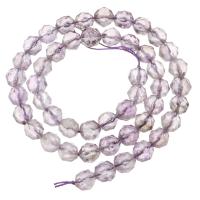 Natürliche Amethyst Perlen, rund, DIY & facettierte, hellviolett, 8x8x8mm, Länge:ca. 15 ZollInch, verkauft von Strang