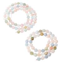 Perles de morganite, Rond, Surface de coupe de l'étoile & DIY & normes différentes pour le choix, multicolore Environ 15 pouce, Vendu par brin