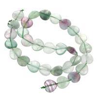 Fluorite Beads, Colorful Fluorite, Heart, DIY & faceted, multi-colored, Grade A Approx 16 Inch 