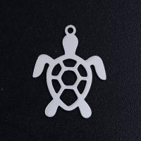Titanium Steel Pendants, Turtle, Vacuum Ion Plating, for woman & hollow Approx 