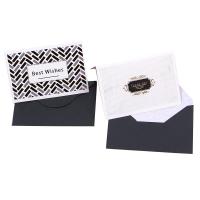 Greeting Card, Paper, Foldable & gold accent, mixed colors 