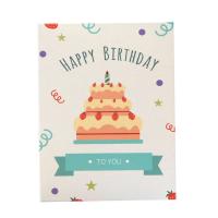 Greeting Card, Paper, printing, Foldable & with envelope, mixed colors 