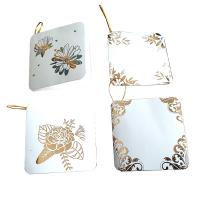 Greeting Card, Paper, Foldable & gold accent 