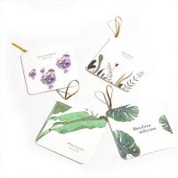Greeting Card, Paper,  Square, printing, Foldable, mixed colors 