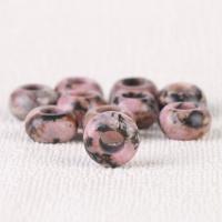 Edelstein Großes Loch Perlen, verschiedenen Materialien für die Wahl, 14x14mm, Bohrung:ca. 6mm, 10PCs/Tasche, verkauft von Tasche