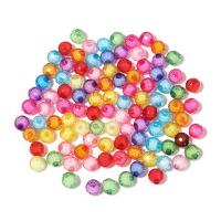 collier en perle acrylique , Rond, coeur coloré, DIY & normes différentes pour le choix, plus de couleurs à choisir Vendu par sac