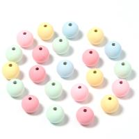 Frosted Acrylic Beads, Round, DIY mixed colors, 6/8/10/12mm 