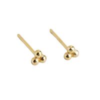 Sterling Silver Stud Earring, 925 Sterling Silver, plated, fashion jewelry & for woman 