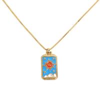 Brass Jewelry Necklace, with 1.97inch extender chain, fashion jewelry & box chain & for woman, golden Approx 15.75 Inch 
