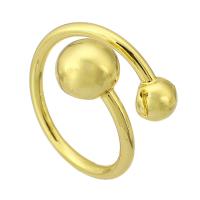 metal Anillo de dedo Cuff, chapado en color dorado, Ajustable & Joyería & para mujer, dorado, 8x8x8mm, tamaño:4, Vendido por UD