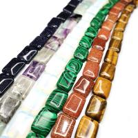 Mixed Gemstone Beads, Rectangle, DIY Approx 