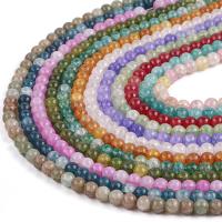 Crackle Glass Beads, Round, DIY Approx 14.96 Inch 
