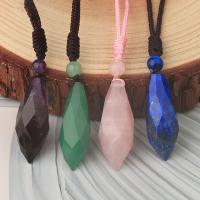 Gemstone Necklaces, with Nylon Cord & Unisex Approx 17.52 Inch 